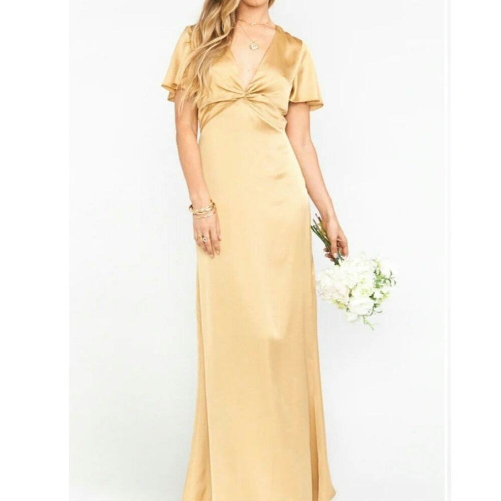 NWT Rome Twist Gown By Show Me Your Mumu in Gold